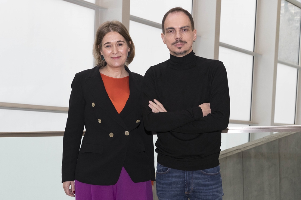 Alberto Conejero y Marta Rivera de la Cruz tras el nombramiento de Conejero como director del Festival de Oto&ntilde;o de la Comunidad de Madrid