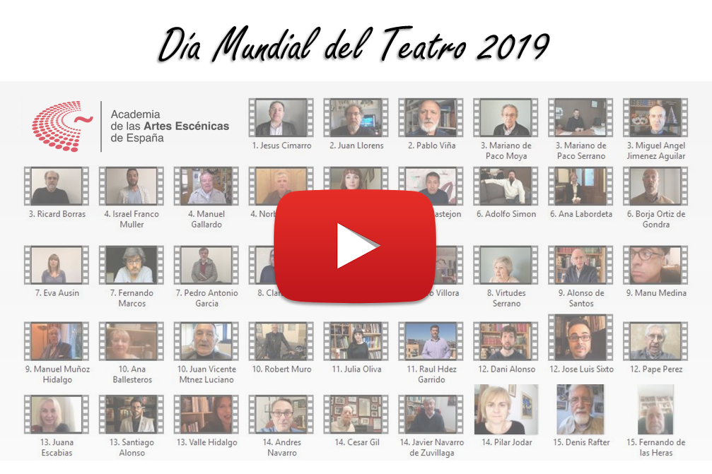 La Academia conmemora el D&iacute;a Mundial del Teatro